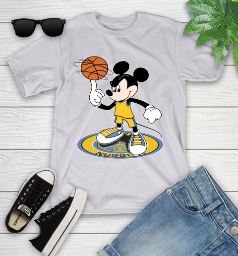 NBA Basketball Denver Nuggets Cheerful Mickey Disney Shirt Youth T-Shirt 5 NBA Basketball Denver Nuggets Cheerful Mickey Disney Shirt Youth T-Shirt - Image 5