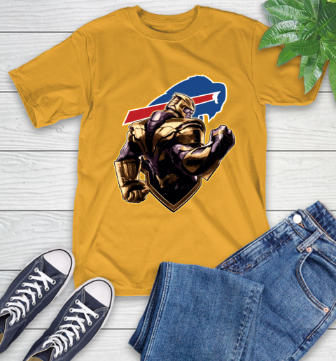 NFL Thanos Avengers Endgame Football Sports Buffalo Bills T-Shirt 3