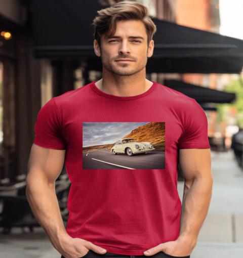 2ip4 the vintage retro classic porsche 356 racing classic t shirt 2 front red