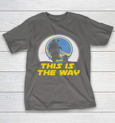 Golden State Warriors NBA Basketball Star Wars Yoda And Mandalorian This Is The Way T-Shirt 8
