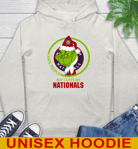 Washington Nationals MLB Christmas Grinch I Hate People But I Love My Favorite Baseball Team Hoodie 12