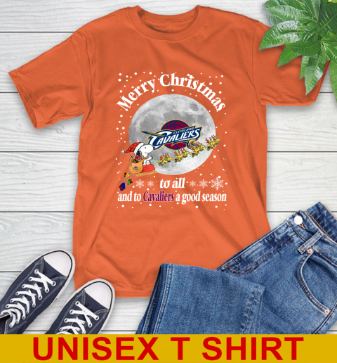 Cleveland Cavaliers Merry Christmas To All And To Cavaliers A Good Season NBA Basketball Sports T-Shirt 4