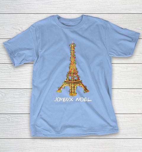 Joyeux Noel French Merry Christmas Eiffel Tower T-Shirt 10