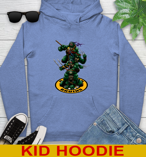 NHL Hockey Boston Bruins Teenage Mutant Ninja Turtles Shirt Youth Hoodie 12