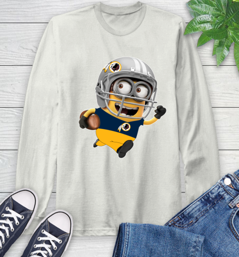 NFL Washington Redskins Minions Disney Football Sports Long Sleeve T-Shirt 12