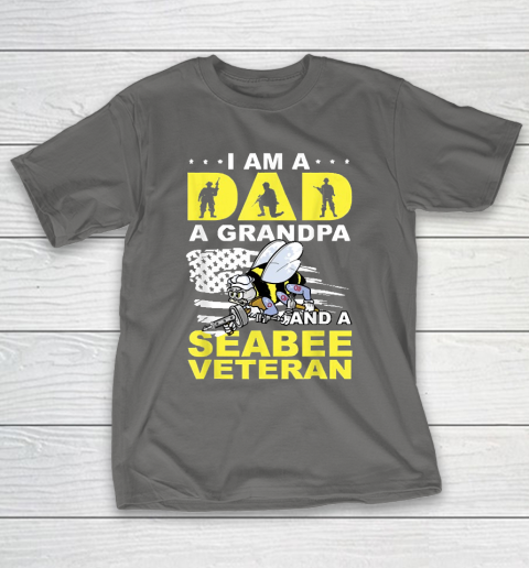 Grandpa Funny Gift Apparel  I'm A Dad A Grandpa And Navy Seabee Veteran T-Shirt 8