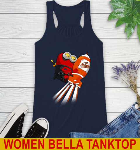 MLB Baseball Baltimore Orioles Deadpool Minion Marvel Shirt Racerback Tank 9