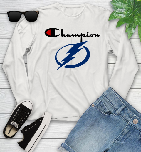 NHL Hockey Tampa Bay Lightning Champion Shirt Youth Long Sleeve 10