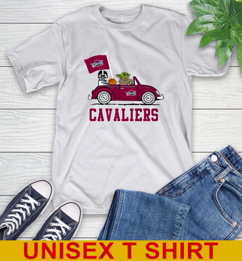 NBA Basketball Cleveland Cavaliers Darth Vader Baby Yoda Driving Star Wars Shirt T-Shirt 12