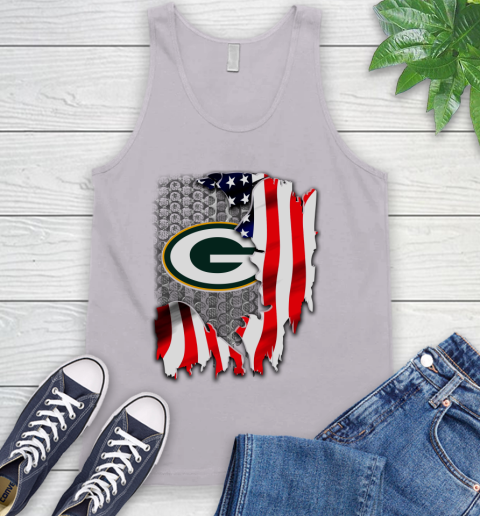 Green Bay Packers NFL Football American Flag Tank Top 3