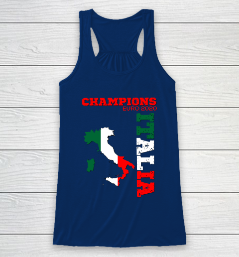 Italy Champions Euro 2020 played in 2021 Racerback Tank 6
