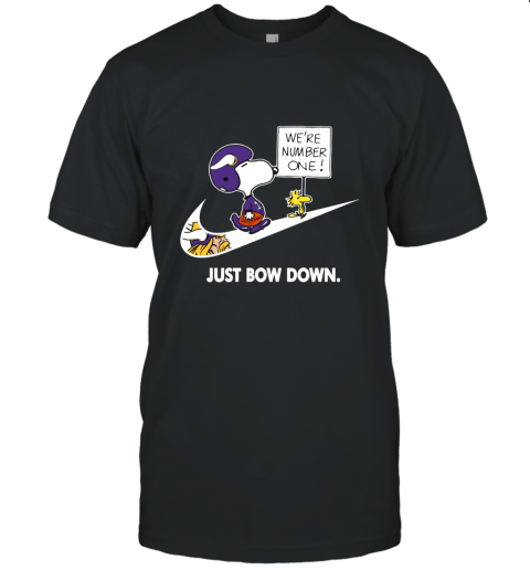 NFL Minnesota Vikings Are Number One – NIKE Just Bow Down Snoopy