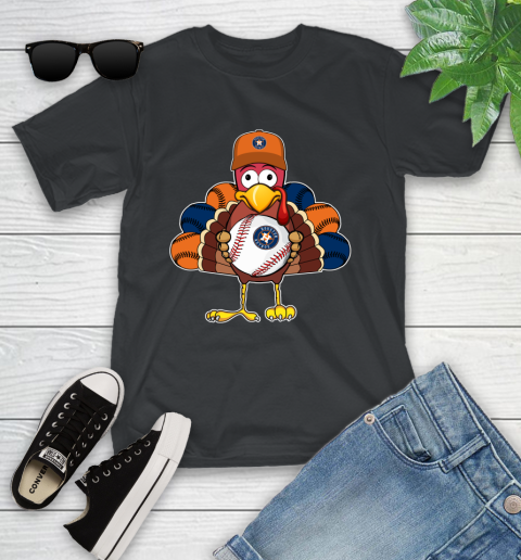 Houston Astros Turkey thanksgiving Youth T-Shirt 2