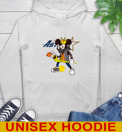 Houston Astros MLB Baseball Mickey Peace Sign Sports Hoodie