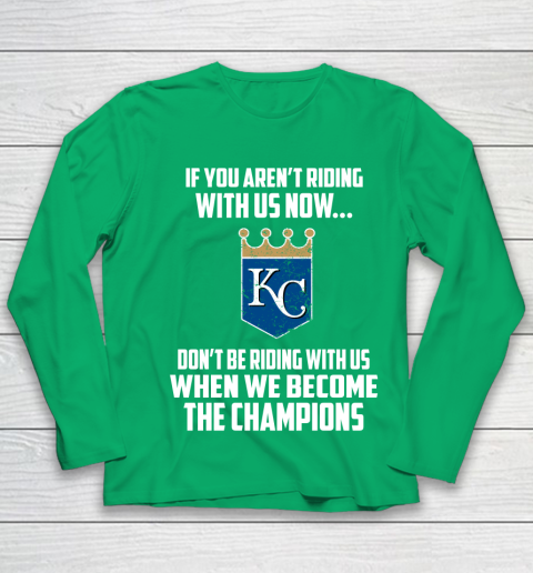 MLB Kansas City Royals Baseball We Become The Champions Youth Long Sleeve 4