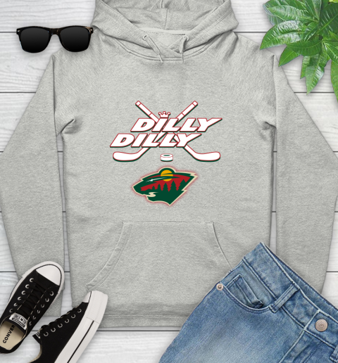 NHL Minnesota Wild Dilly Dilly Hockey Sports Youth Hoodie