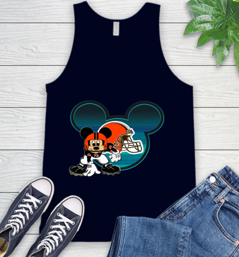 NFL Cleveland Browns Mickey Mouse Disney Football T Shirt Tank Top 3