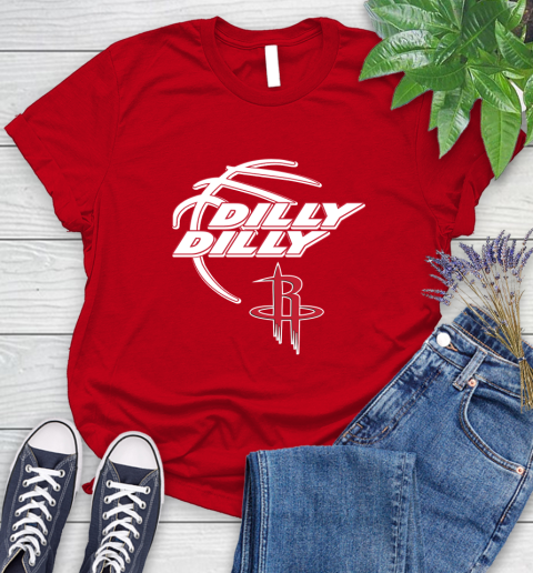 NBA Houston Rockets Dilly Dilly Basketball Sports Women's T-Shirt 9