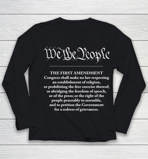 We The People  First Amendment Youth Long Sleeve