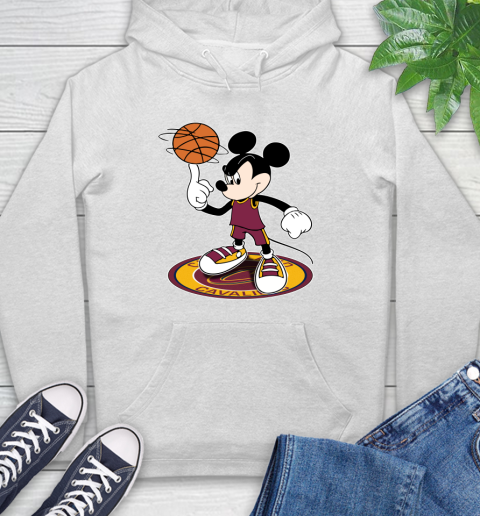 NBA Basketball Cleveland Cavaliers Cheerful Mickey Disney Shirt Hoodie 3 NBA Basketball Cleveland Cavaliers Cheerful Mickey Disney Shirt Hoodie - Image 3
