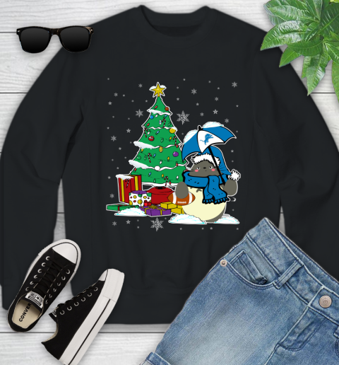 Detroit Lions NFL Football Cute Tonari No Totoro Christmas Sports Youth Sweatshirt