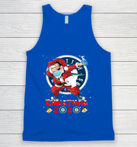 Seattle Mariners Funny Santa Claus Dabbing Christmas 2020 MLB Tank Top 4