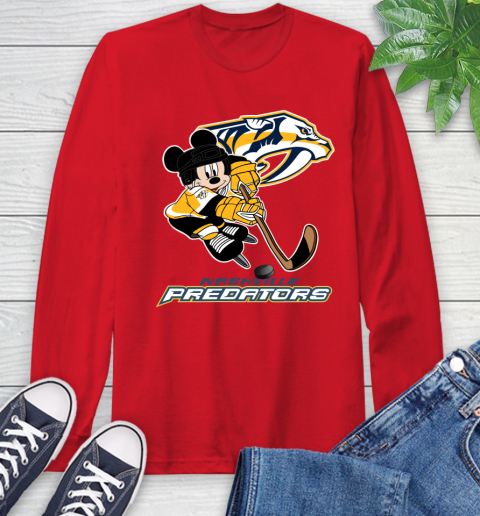 NHL Nashville Predators Mickey Mouse Disney Hockey T Shirt Youth T