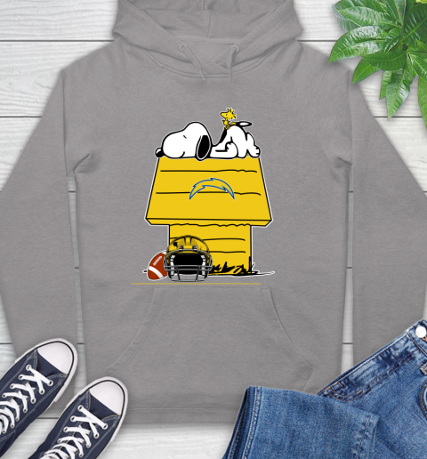 Los Angeles Chargers NFL Football Snoopy Woodstock The Peanuts Movie Hoodie 6