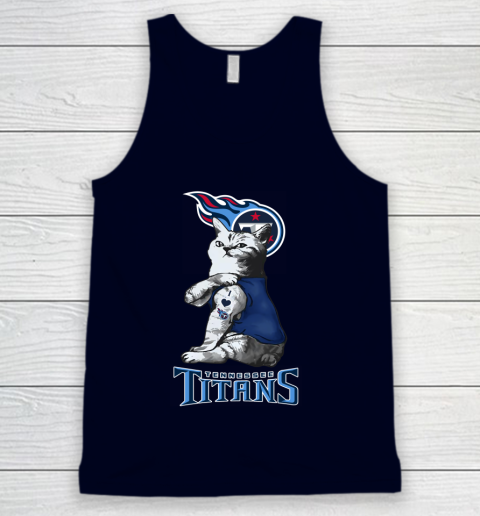 NFL Football My Cat Loves Tennessee Titans Tank Top 2