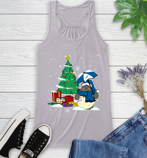 Los Angeles Dodgers MLB Baseball Cute Tonari No Totoro Christmas Sports Racerback Tank 4