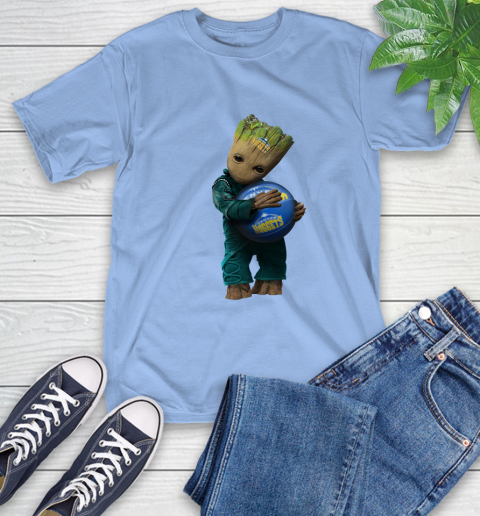 NBA Groot Guardians Of The Galaxy Basketball Sports Denver Nuggets T-Shirt 11