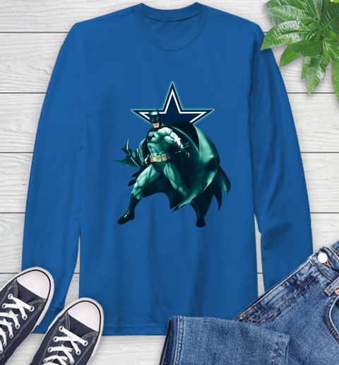 NFL Batman Football Sports Dallas Cowboys Long Sleeve T-Shirt 9