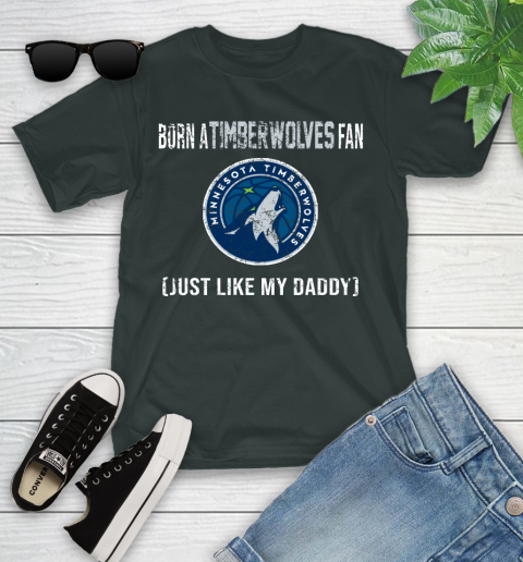 NBA Minnesota Timberwolves Loyal Fan Just Like My Daddy Basketball Shirt Youth T-Shirt 5