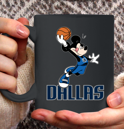 NBA Basketball Dallas Mavericks Cheerful Mickey Mouse Shirt Ceramic Mug 11oz