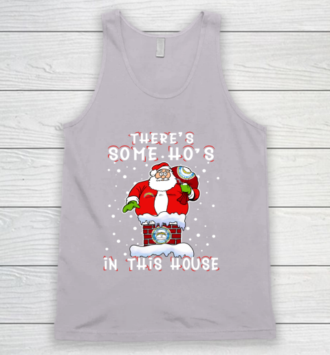 Los Angeles Chargers Christmas There Is Some Hos In This House Santa Stuck In The Chimney NFL Tank Top 3