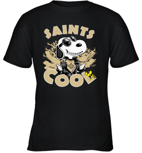 New Orleans Saints Snoopy Joe Cool We're Awesome Youth T-Shirt