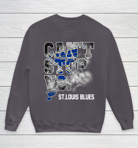 NHL St.Louis Blues Hockey Can't Stop Vs Youth Sweatshirt 5