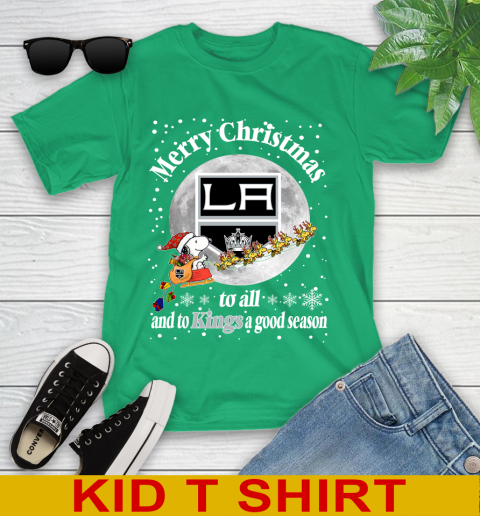 Los Angeles Kings Merry Christmas To All And To Kings A Good Season NHL Hockey Sports Youth T-Shirt 7