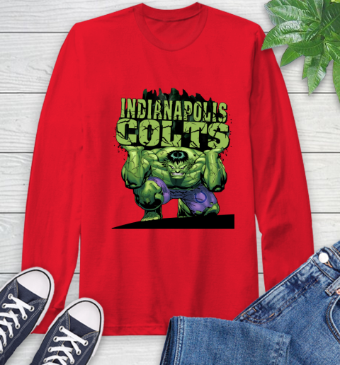 Indianapolis Colts NFL Football Incredible Hulk Marvel Avengers Sports (1) Long Sleeve T-Shirt 10