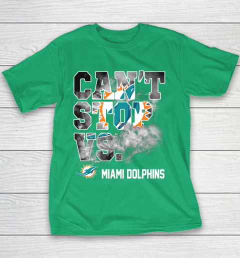 NFL Miami Dolphins Can't Stop Vs Youth T-Shirt 3