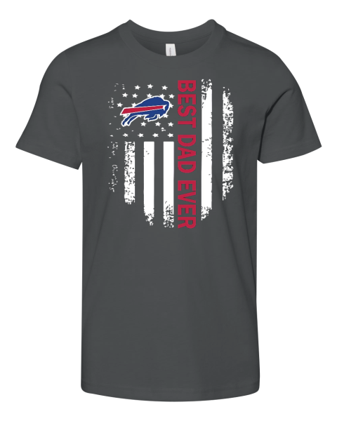 American Flag Best Dad Ever The Buffalo Bills NFL Father Day Premium Youth T-shirt