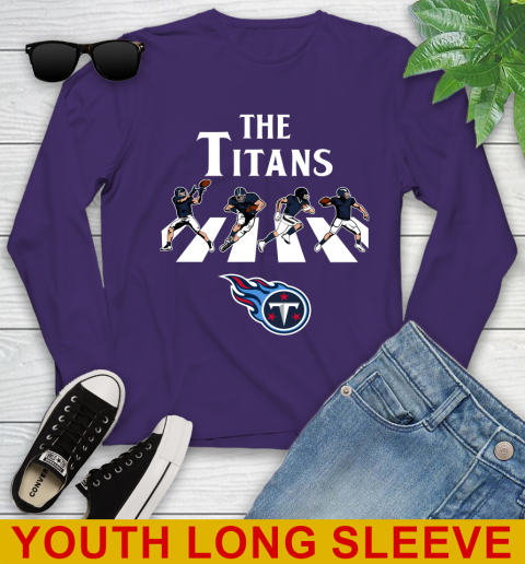 NFL Football Tennessee Titans The Beatles Rock Band Shirt Youth Long Sleeve 4