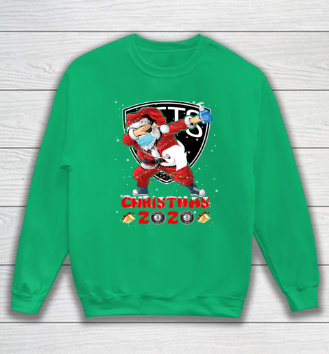 Brooklyn Nets Funny Santa Claus Dabbing Christmas 2020 NBA Sweatshirt 5
