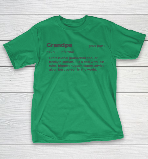 Father's Day Funny Gift Ideas Apparel  Grandpa Noun Definition Dad Father T Shirt T-Shirt 5