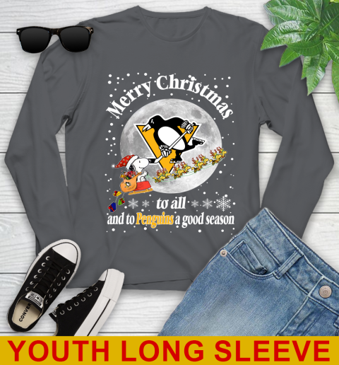 Pittsburgh Penguins Merry Christmas To All And To Penguins A Good Season NHL Hockey Sports Youth Long Sleeve 9