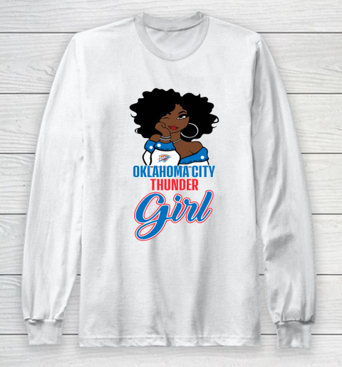Oklahoma City Thunder Girl NBA Long Sleeve T-Shirt 2