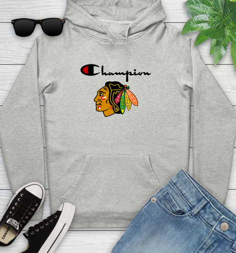 NHL Hockey Chicago Blackhawks Champion Shirt Youth Hoodie