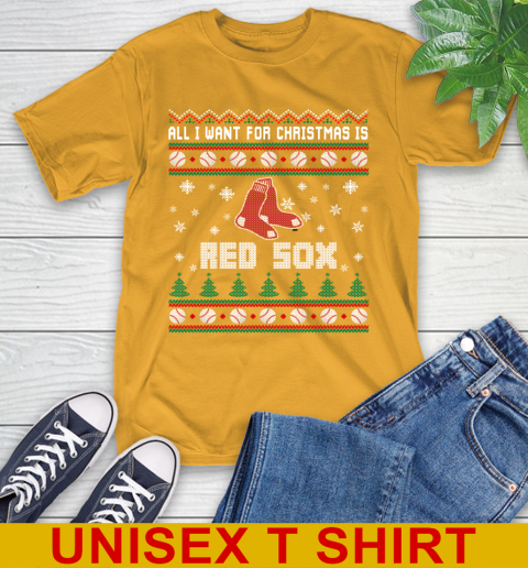 MLB All I Want For Christmas Is Boston Red Sox Baseball Sports 2