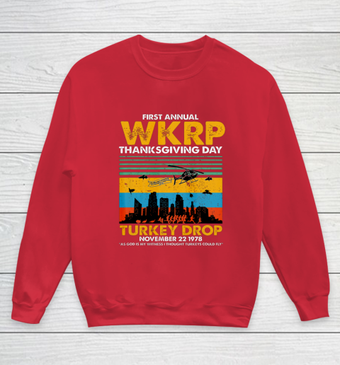 Wkrp Turkey Drop Shirt Turkey Drop T Shirt Turkey Drop Retro Youth Sweatshirt 7