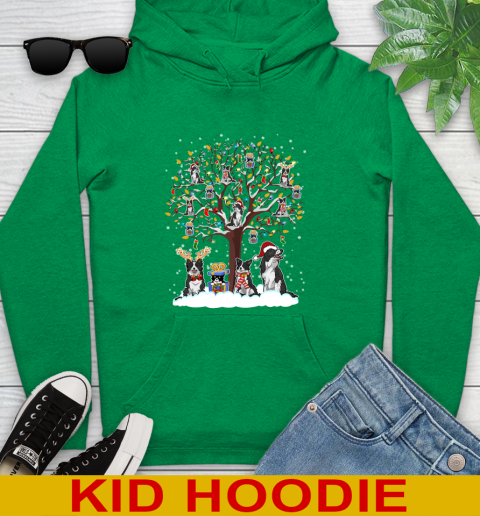 Border collie dog pet lover light christmas tree shirt 135